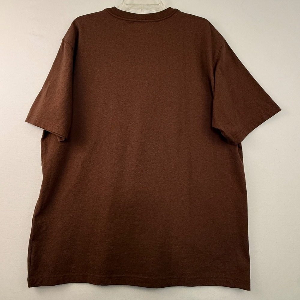 Carhartt K87 Mens Large Loose Fit Pocket T Shirt Brown Cotton Polyester‎ - Picture 6 of 12